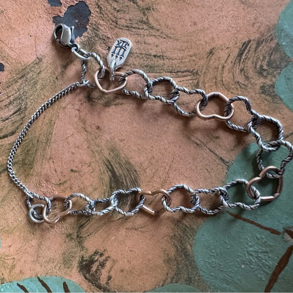 Used James Avery Silver-Tone Chain Link Bracelet with Charm - Picture 2 of 3